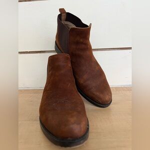 Franco Sarto weathered brown bootie